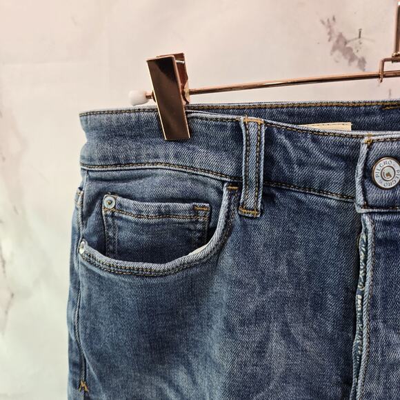 Anthropologie Shorts Womens 28 High Rise Denim Jean Pilcro Cuffed Tie Dye - Picture 2 of 14